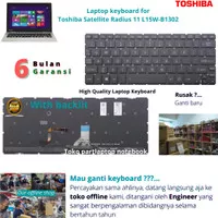 Keyboard Toshiba Satellite Radius 11 L15W-B1302 new with backlit