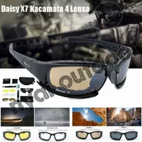 kacamata Daisy polarized military sunglasses 4 lensa kacamata anti UV