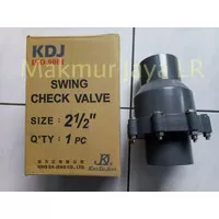 Swing Check Valve 2 1/2" PVC KDJ Tusen Klep Tabok Checkvalve 2,5 inch