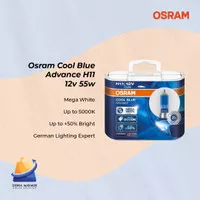 Osram H11 Cool Blue 12V 55W 62211CBA - Lampu Mobil
