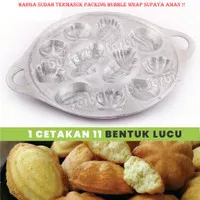 SK - 1PC[CKC-MC11L] Cetakan Kue Cubit MOTIF CAMPUR 11 LUBANG SERBAGUNA