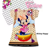 Baju Anak Perempuan Dress Anak Cute Daster Anak Karakter Mickey Mouse - Mickey 2, 4-6 Tahun