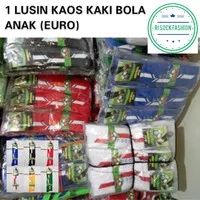 Isi 12 Pasang Kaos Kaki Sepak Bola Futsal Anak Panjang Motif Euro