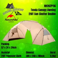 Tenda Canopy Portable Awning 210T Sun Shelter Double NH20ZP116