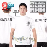 Kaos Security Putih Kerah Tinggi Kaos Satpam Putih Terbaru Kaos Dalam