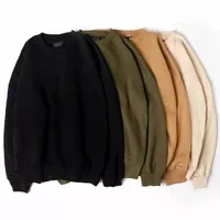 Sweater Crewneck Sweatshirt Polos Pria Wanita | Cotton Fleece - M L XL