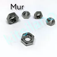 Mur M4 nut mur 4mm STAINLESS STEEL 304 anti karat