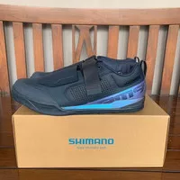 Shimano MTB shoes AM9 navy blue / sepatu Shimano / sepatu MTB