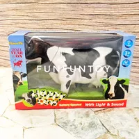 Mainan Anak - Milk Cow Sapi Perah Jalan Suara Sapi Light Sound