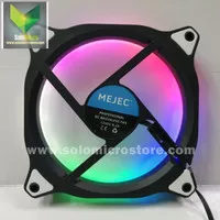 Kipas Illusion RGB Mejec Fan Casing 12CM LED RING Fan Case 12 cm