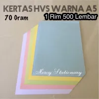 Kertas HVS Warna A5 70 Gr - 1 Rim 500 Lembar