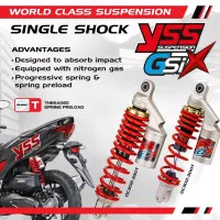 Shockbreaker / Shock YSS G SIX Tabung Atas 330mm - Vario 125 / Vario 1