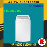 SAMSUNG MESIN CUCI TOP LOADING KAP.8KG WA80H4000SW