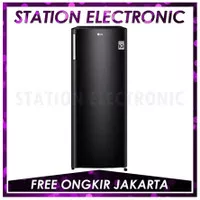 LG Kulkas Freezer INVERTER[1 Pintu/ 6 Rak/ 160L] GN-INV304BK Black