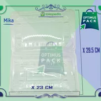Mika Plastik Bening Kemasan Kotak Makanan Nasi Kue Ukuran 2A isi 50pcs