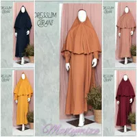 Gamis Syari / Gamis Muslim Wanita Seri Aisya Size : M-L-XL 5 Warna - Maroon, M