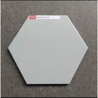 Venus Hexagonal Tiles Keramik Hexagon White Light Grey