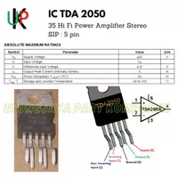 IC TDA 2050 TDA2050 ic tda2050 hi fi power amplifier stereo