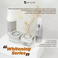 MS Glow Paket Wajah Whitening Series,perawatan wajah wanita mencerahka