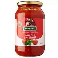 SAN REMO Pasta Sauce Tomato & Basil 500 gr