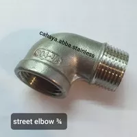 street elbow 3/4 inch / STREET ELBOW STAINLESS 3/4 INCH
