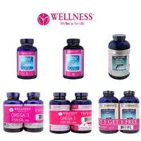 Wellness Omega 3 Fish Oil isi 75 150 375 Softgels - Vitamin Anak