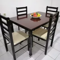 Meja Makan Kayu Minimalis Set Furniture OSAKA