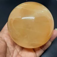 Batu Alam Natural Calcite Citrine Ball