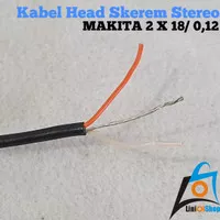 Kabel Head Kabel Skerem Stereo MAKITA HITAM Per Meter Tembaga Murni