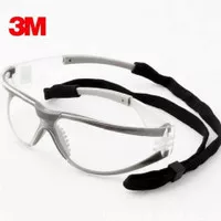 Kacamata Safety Anti Fog Dust / kacamata lab / kacamata las - 3M 11394
