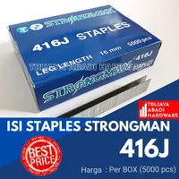 Isi Staples Strongman 416J Tembakan Angin (1 Box)