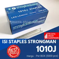 Isi Staples Strongman 1010J Tembakan Angin (1 Box)