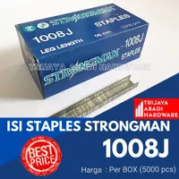 Isi Staples Strongman 1008J Tembakan Angin (1 Box)
