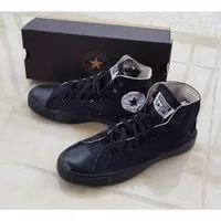 Sepatu Sneaker Converse Original High Basic Monoblack Tinggi Hitam Ori