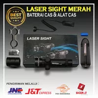 Laser PCP Sight hijau (Baterai Cas & Alat Cas)