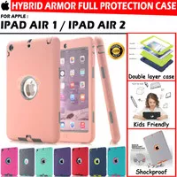 iPad Air 1 2 SHOCKPROOF Hard Soft Case Hardcase Softcase Full Cover