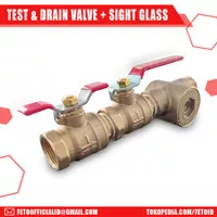 Test & Drain Valve + Sight Glass