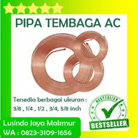 PIPA TEMBAGA AC 1/2 inch 0,8 mm 15 M Surabaya 0.8 COPPER TUBE