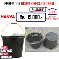 Ember Plastik Cor / Air timba Anti Pecah Uk Besar - Semen Pecah Belah