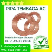 PIPA TEMBAGA AC 1/4 inch 0,41 mm 15 M Surabaya 0.41 COPPER TUBE