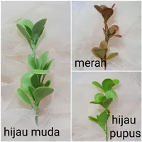 1 tangkai kecil daun rumput artificial dolar