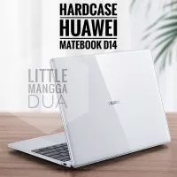 Huawei Matebook D14 Case Slim Cover Laptop Casing - Clear Smoke