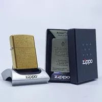 Original Zippo Armor Tumbled Brass 28496 Original Made In USA