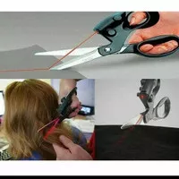 Gunting Laser Lazer Scissor Pemotong Kain Alat Potong Kertas Rambut