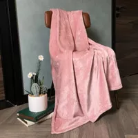 Selimut Bulu Polos Tebal 160x200cm Dewasa Premium - Dusty Pink
