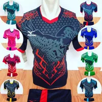 Baju Futsal Jersey Volly Kaos Bola Setelan Olahraga Voli Mizuno 26