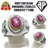 CINCIN BATU PERMATA RUBY STAR KUALITAS SUPER