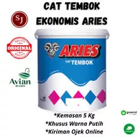 Cat Aries 5kg / Cat Aries 5 kg putih / Cat Plafon Tembok putih (GOJEK)