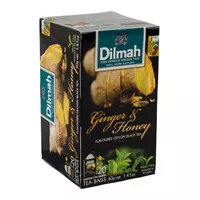 Dilmah Ginger & Honey Flavoured Ceylon Black Tea 20 Tea Bags 40 g