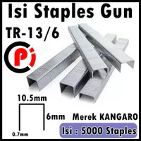 KANGARO Staples Isi Stapler Tembak Gun Tacker 13/6 10.5 x 6mm isi 5000